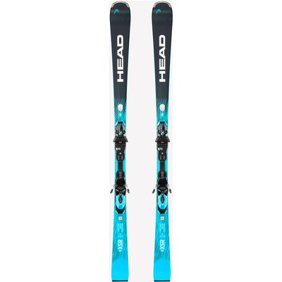 Ski Herren mit Bindung Performance Piste - WC Rebels E.XSR Head blau/schwarz