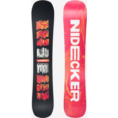 Snowboard Herren All Mountain - Nidecker Cheat Code schwarz/rot