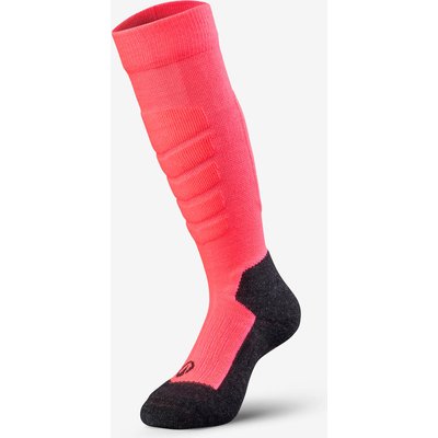 Skisocken Snowboardsocken Kinder warm - 500 rosa/schwarz