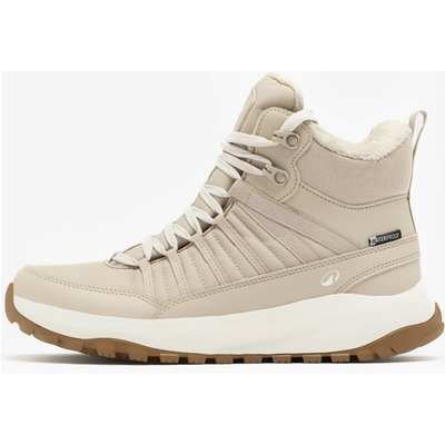 Winterschuhe Damen warm wasserdicht Wandern - NH500 beige