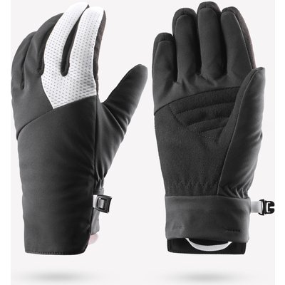 Skihandschuhe Kinder warm - XCS 100 schwarz/weiß