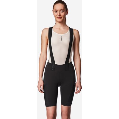 Radhose kurz mit Trägern Rennrad Langdistanz „EDR Ultra“ Damen schwarz