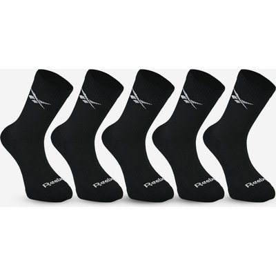 Sportsocken Erwachsene hoch 5er-Pack - schwarz