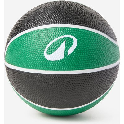 Kinder Basketball Größe 1 - K100 Rubber Mini schwarz/grün