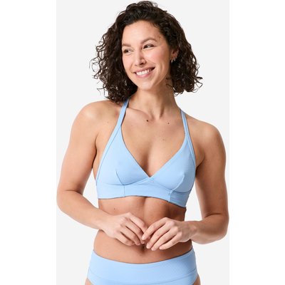 Bikini-Oberteil Surfen Damen Bustier strukturiert Bea Venice hellblau