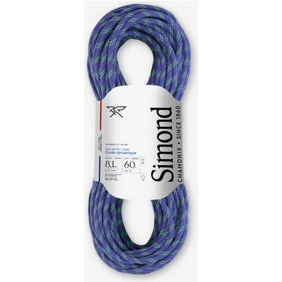 Halbseil Zwillingsseil 8,1 mm × 60 m - Alpinism blau