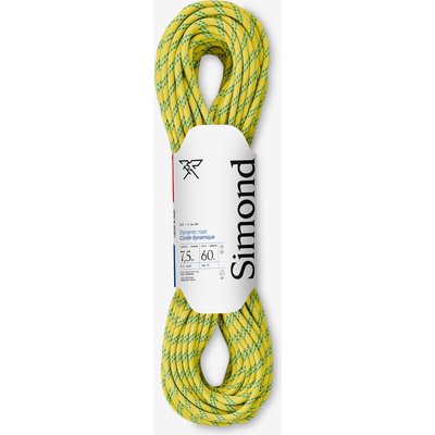 Halbseil Zwillingsseil 7,5 mm × 60 m - Ice gelb