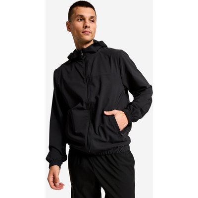 Kapuzenjacke Herren leicht - schwarz