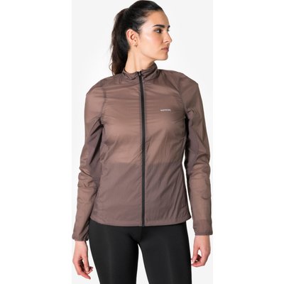 Laufjacke Damen winddicht - Run 500 braun