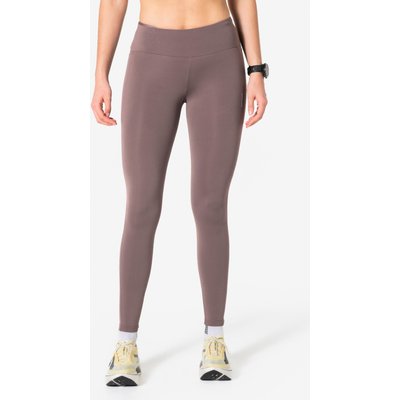 Lauftights lang Damen - Run 500 Warm braun