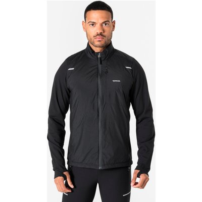Laufjacke Herren warm atmungsaktiv - Run Flow schwarz