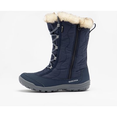 Winterstiefel Kinder Gr. 30–38 warm wasserdicht Winterwandern - SH500 Zip blau
