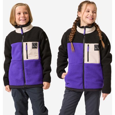 Fleecejacke Kinder Gr. 123–172 Sherpa warm Wandern - NH 900 violett