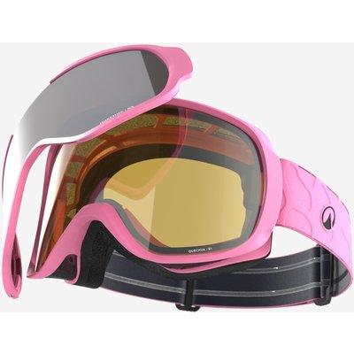 Skibrille Snowboardbrille Kinder/Erwachsene Allwetter - G500i rosa