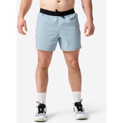 Shorts Herren Bodybuilding leicht - blau/grau