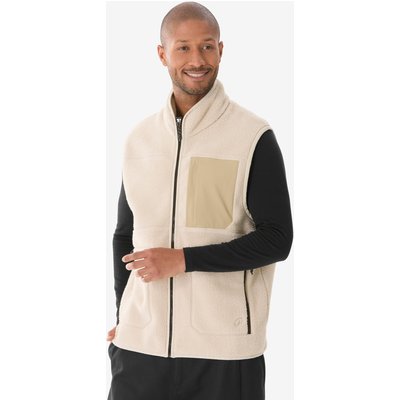 Fleeceweste Herren Sherpa Wandern - MH500 beige