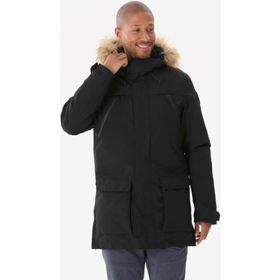 Winterjacke Parka Herren bis -20 °C Wandern - NH900 schwarz