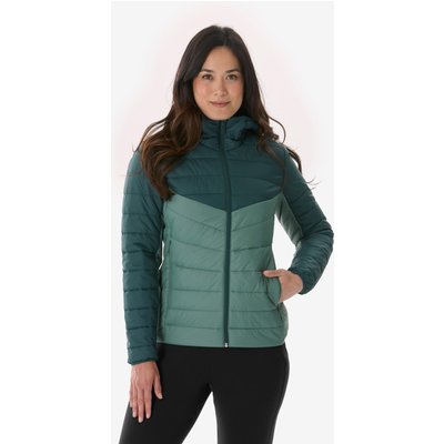 Wattierte Jacke Damen warm bis -6 °C Wandern - MH500 grün