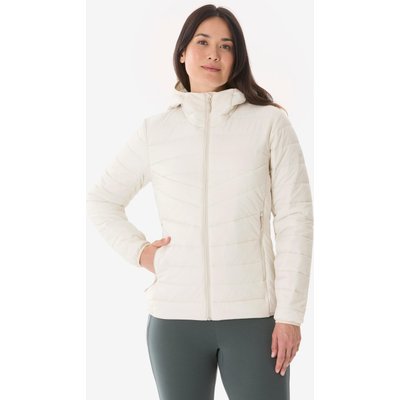 Wattierte Jacke Damen warm bis -6 °C Wandern - MH500 beige
