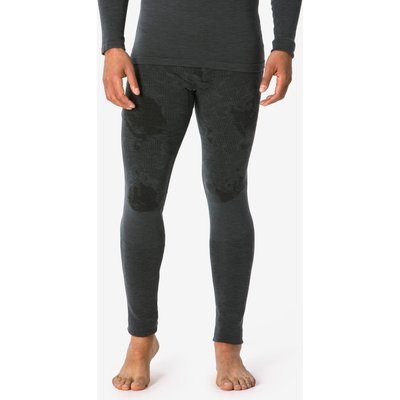 Skiunterwäsche Skiunterziehhose Herren Merinowolle - BL900 Wool Seamless schwarz