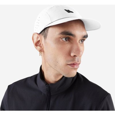 Lauf-Cap Schirmmütze ultraleicht - weiß/gelb