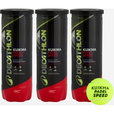 Padelbälle Druckbälle PB Speed - Drei 3er-Dosen