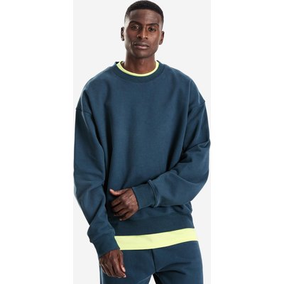 Sweatshirt Herren Rundhals Oversize - Elementals dunkelgrün