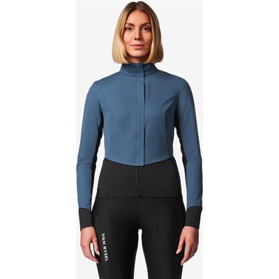Fahrrad Winterjacke Rennrad Damen blau