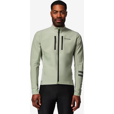 Fahrradjacke Rennrad Winter EDR Herren grün