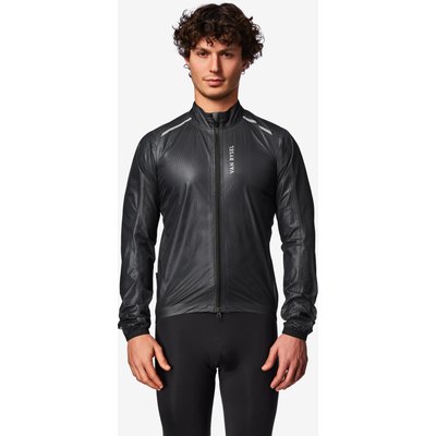 Regenjacke Rennrad langarm „RCR Ultralight“ Herren schwarz