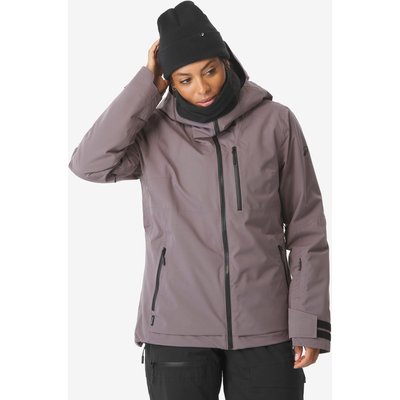Skijacke Snowboardjacke Damen wasserdicht - 500 Allmountain graubraun