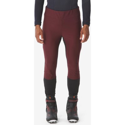 Langlaufhose Tights Herren winddicht - 500 bordeaux