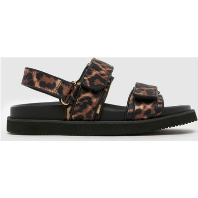 schuh Tiesha Footbed in Black & Brown
