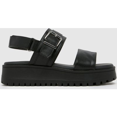 schuh Wide Fit Tiana Chunky Buckle in Black