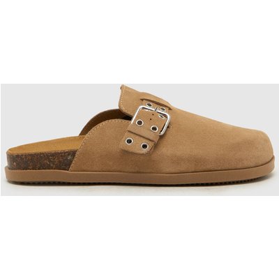 schuh Tabbie Closed Toe Mule in Natural