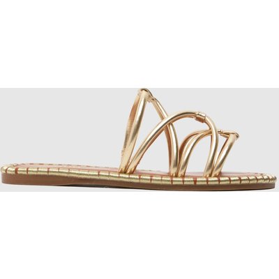 schuh Tevin Feature Rand Flat in Gold