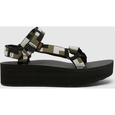 Teva Flatform Universal in Black Multi