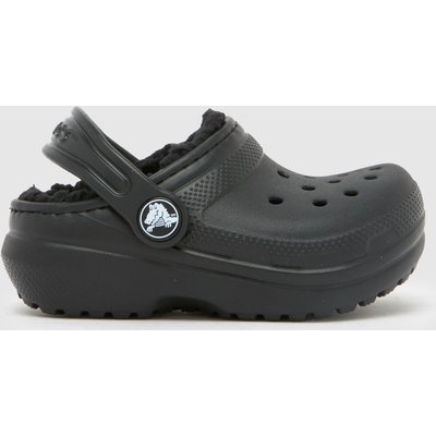 Crocs Classic Lined Clog Toddler in Black