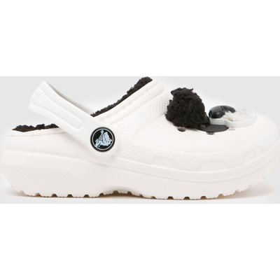 Crocs Classic Lined Clog Toddler in Black & White