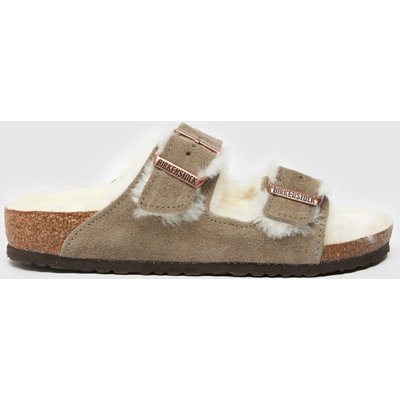 BIRKENSTOCK Arizona Shearling Junior in Taupe