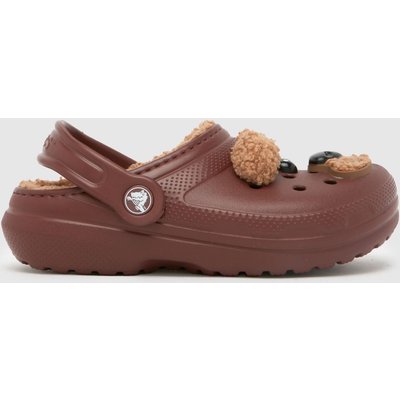 Crocs Classic Lined Clog Junior in Brown Multi