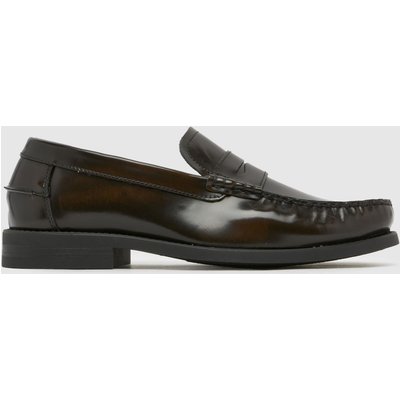schuh Reach Box Leather Loafer in Brown