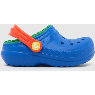 Crocs Classic Lined Clog Boys Toddler in Blue Multi