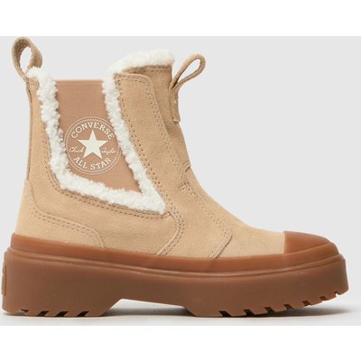 Converse All Star Chelsea Lugged Girls Junior in Beige