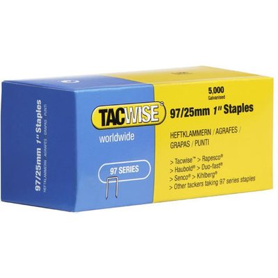 Tacwise 0305 Type 97/25 mm Galvanised Narrow Crown Staples, x 5000