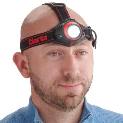 Clarke Clarke HL400R 5W LED Rechargeable Head Torch with Auto Sensor (400Lm)