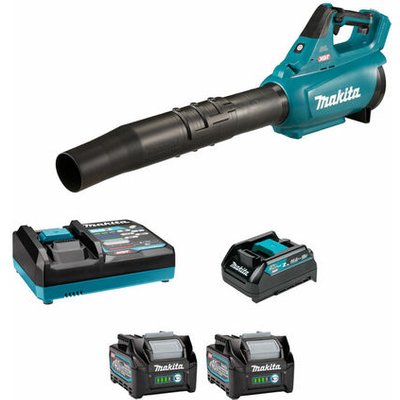 Makita XGT Makita UB001GD202 40VMax Blower XGT with 2 x 2.5Ah Batteries