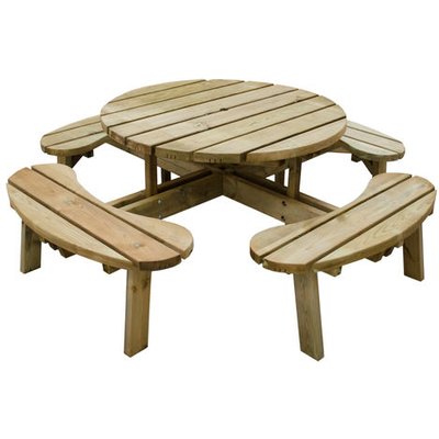 Forest Forest 72x207x207cm Circular Picnic Table