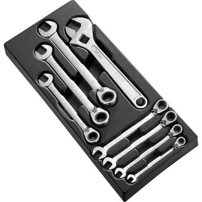 Facom Expert by Facom E111100B 7 piece 8 - 19mm Ratchet Combination Spanner Set