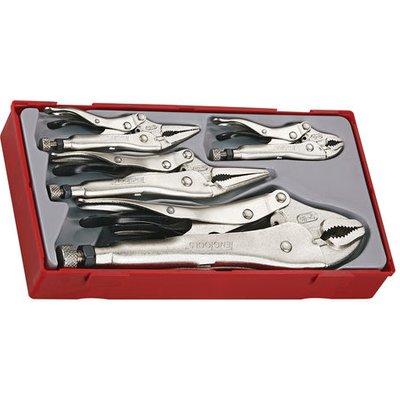 Teng Tools Teng TTVG05 5 Piece Power Grip Plier Set